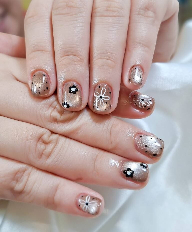 ผลงานทำเล็บเจล E.Farang nail พะเยา 4