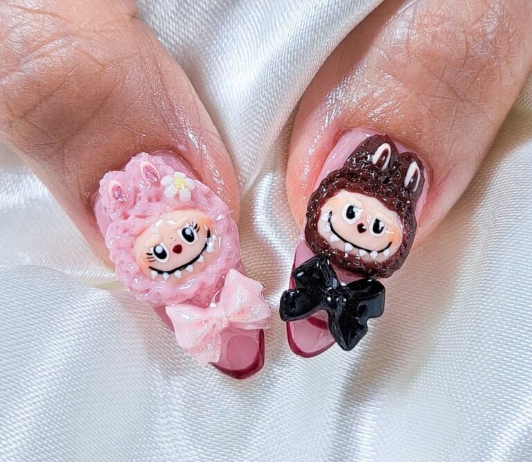 ผลงานทำเล็บเจล E.Farang nail พะเยา 6