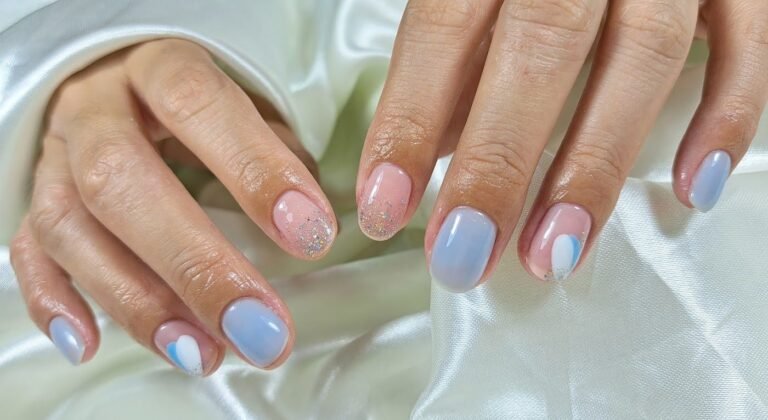 ผลงานทำเล็บเจล E.Farang nail พะเยา 13