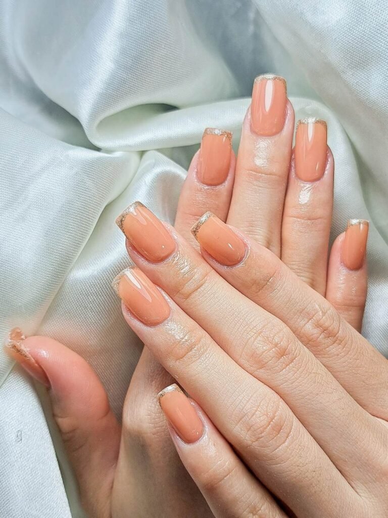 ผลงานทำเล็บเจล E.Farang nail พะเยา 17