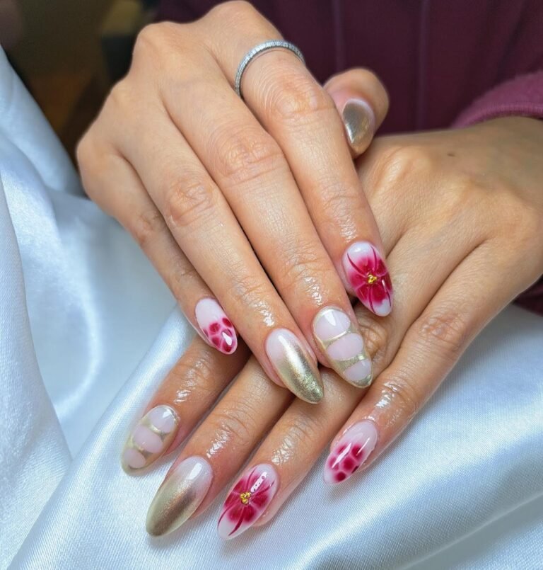 ผลงานทำเล็บเจล E.Farang nail พะเยา 21
