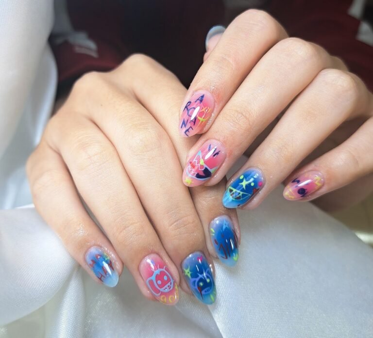 ผลงานทำเล็บเจล E.Farang nail พะเยา 23