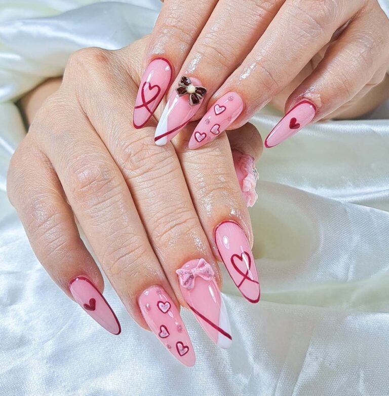 ผลงานทำเล็บเจล E.Farang nail พะเยา 24