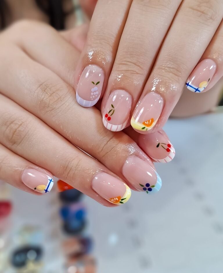 ผลงานทำเล็บเจล E.Farang nail พะเยา 25